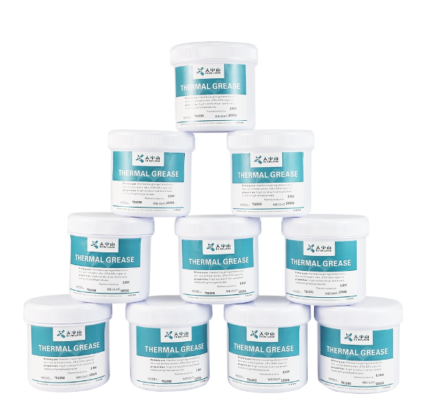 What are the performance characteristics of thermal grease for led lamps?