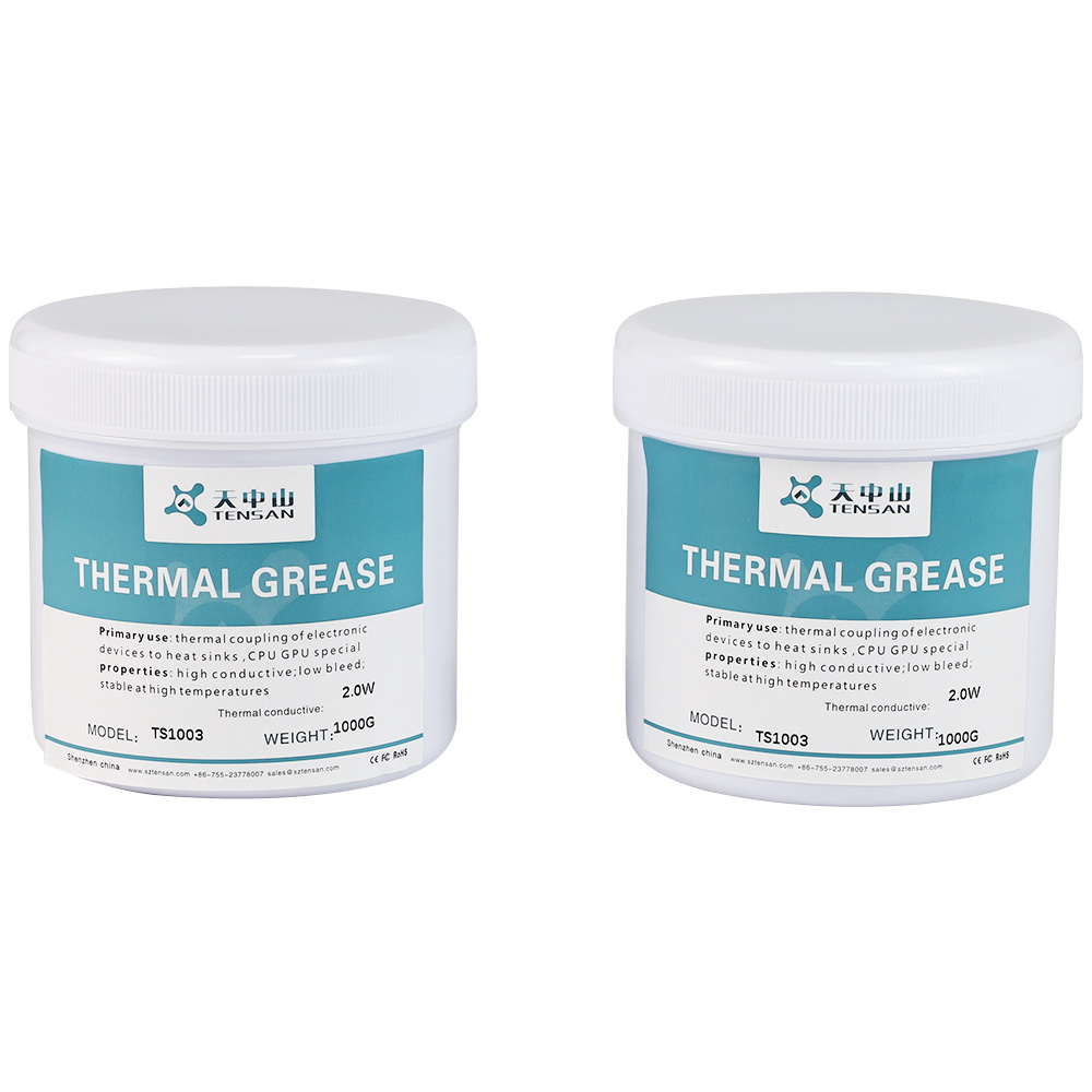 What is the significance of applying thermally conductive silicone grease?