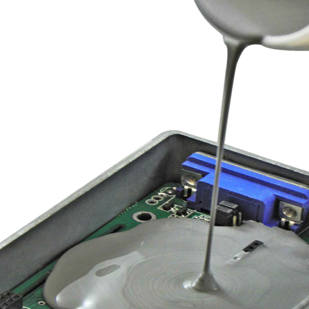 What are the obvious characteristics of poor quality potting glue? Is it risky to use?
