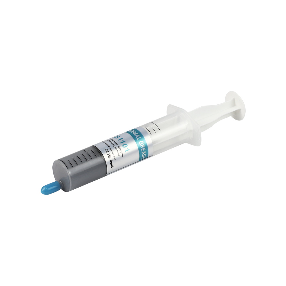 Why does thermal conductive silicone grease have no adhesive properties? Will it fall off?