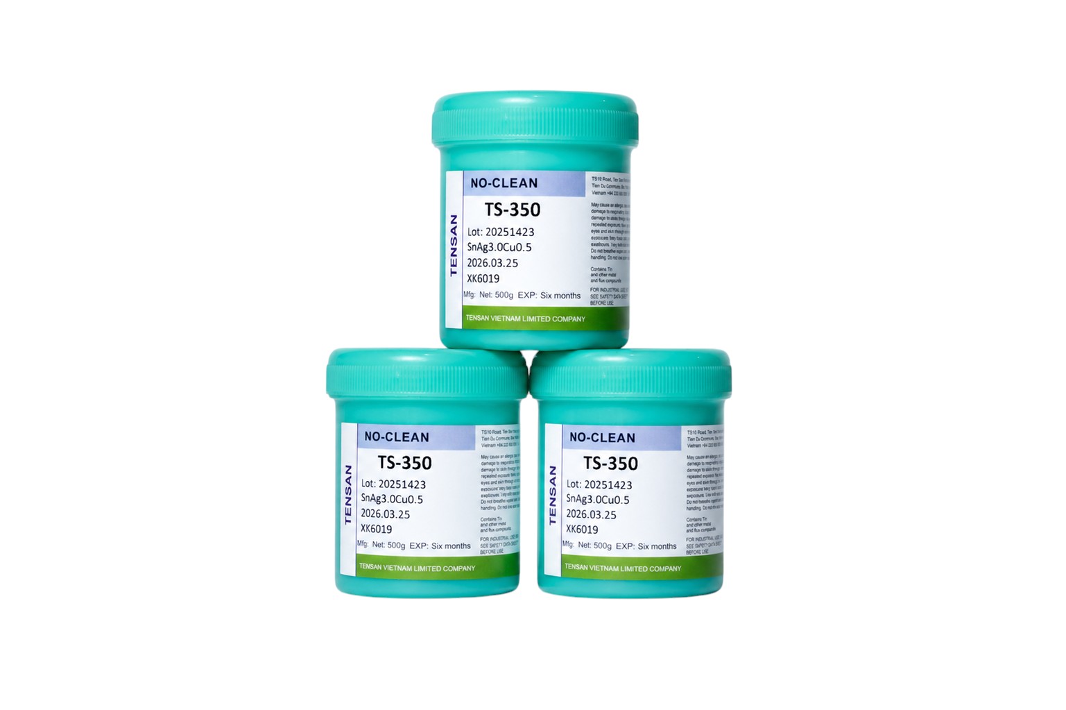 High-performance solder paste featuring outstanding printability and superior wetting performance