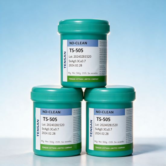 No‑Clean, Low‑Halogen Solder Paste with Advanced Solder Flux for High‑Reliability Electronics